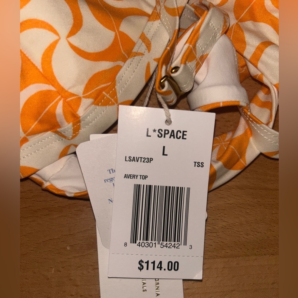 L*Space Eco Chic Econyl Avery Bikini Top Size L - Picture 6 of 6